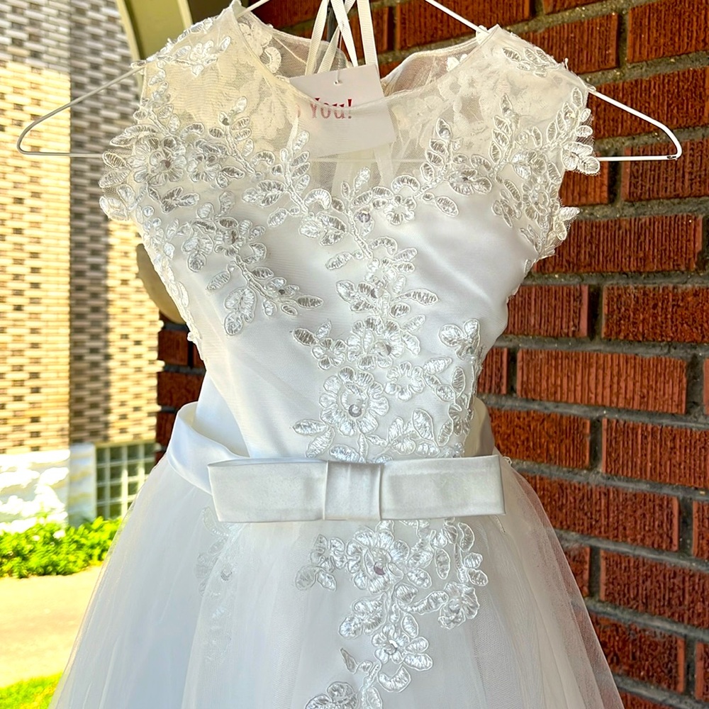Communion, junior bridesmaid dress, size 10, like new
